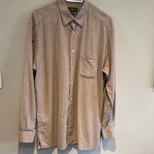Ermenegildo Zegna Gray Striped Casual Shirt